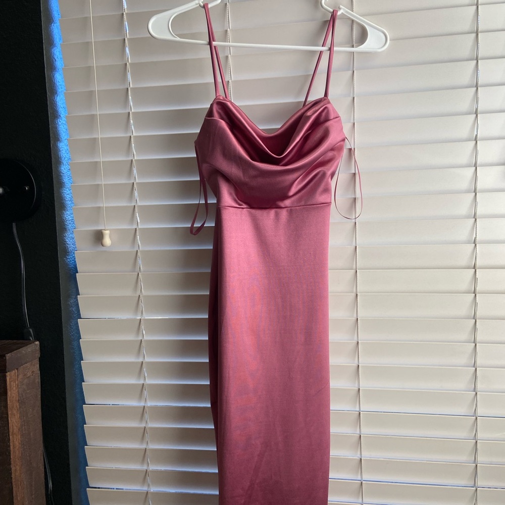 Windsor High Slit Satin Dress